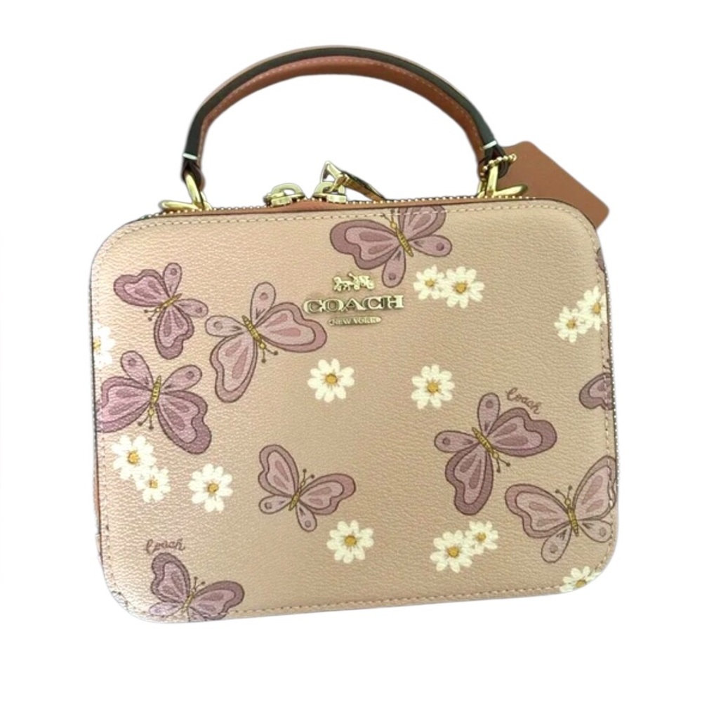 Coach Crossbody Butterfly Print! Coach dust bag & box included! Great Gift!✨